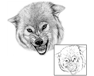 Wolf Tattoo Animal tattoo | AUF-00011