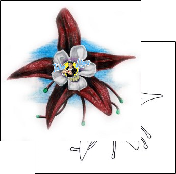 Flower Tattoo plant-life-flowers-tattoos-andrew-sussman-auf-00092