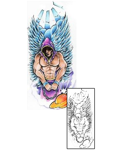 Angel Tattoo Religious & Spiritual tattoo | AXF-00052
