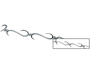 Barbed Wire Tattoo Specific Body Parts tattoo | AXF-00071