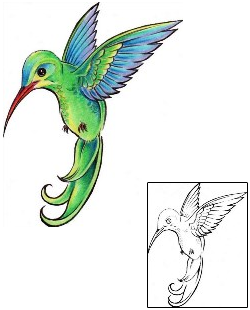Hummingbird Tattoo Animal tattoo | AXF-00088