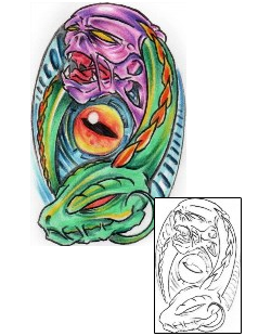 Reptiles & Amphibians Tattoo Horror tattoo | AXF-00098
