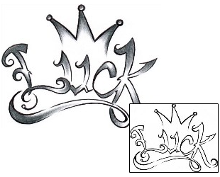 Crown Tattoo AXF-00177