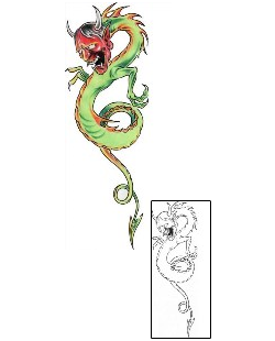 Dragon Tattoo Horror tattoo | AXF-00196