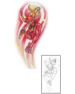 Devil - Demon Tattoo Horror tattoo | AXF-00226