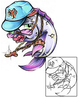Fish Tattoo Marine Life tattoo | AXF-00288