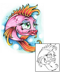 Fish Tattoo Marine Life tattoo | AXF-00289