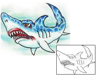 Picture of Marine Life tattoo | AXF-00294