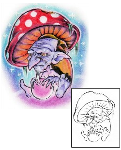 Mushroom Tattoo Mythology tattoo | AXF-00310