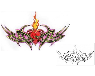 Sacred Heart Tattoo Religious & Spiritual tattoo | AXF-00400