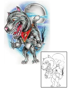 Scary Tattoo Animal tattoo | AXF-00414