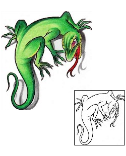 Gecko Tattoo Reptiles & Amphibians tattoo | AXF-00424