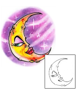 Moon Tattoo Astronomy tattoo | AXF-00465