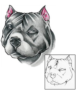 Dog Tattoo Grizzle Pit Bull Tattoo