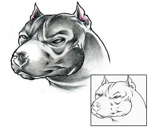 Pit Bull Tattoo Wicket Dog Tattoo