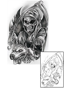 Reaper Tattoo Horror tattoo | AXF-00542