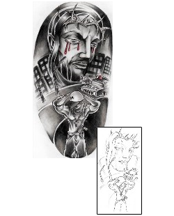 Gangster Tattoo Religious & Spiritual tattoo | AXF-00553