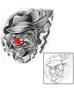 Clown Tattoo Horror tattoo | AXF-00575