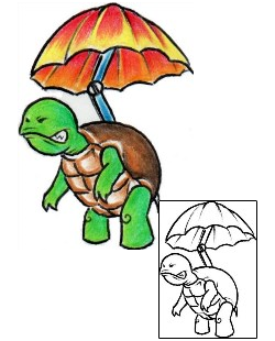 Turtle Tattoo Reptiles & Amphibians tattoo | AXF-00639