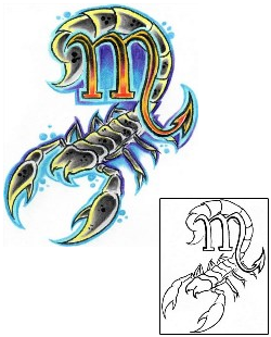Scorpio Tattoo Zodiac tattoo | AXF-00662