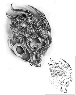 Taurus Tattoo Horror tattoo | AXF-00845