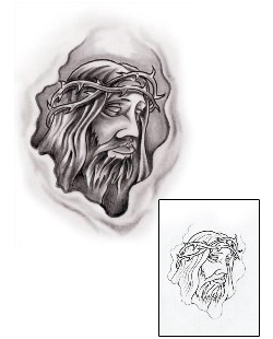 Jesus Tattoo Religious & Spiritual tattoo | AXF-00847