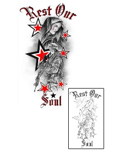 Military Tattoo Religious & Spiritual tattoo | AXF-00911