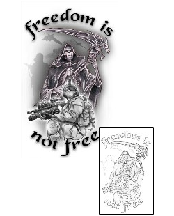 Military Tattoo Freedom is Not Free Tattoo