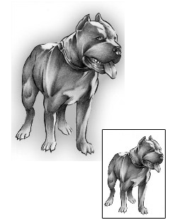 Dog Tattoo Brawler Pit Bull Tattoo