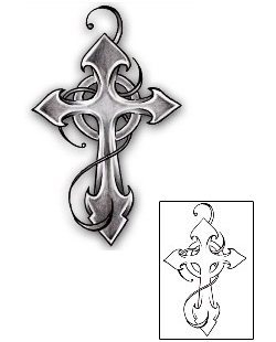 Cross Tattoo Religious & Spiritual tattoo | AXF-01042