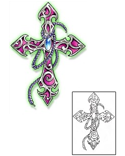 Cross Tattoo Religious & Spiritual tattoo | AXF-01045