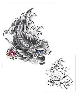 Asian Tattoo Marine Life tattoo | AXF-01048
