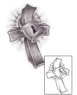 Lock & Key Tattoo Religious & Spiritual tattoo | AXF-01063