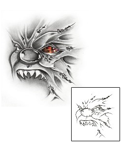 Scary Tattoo Horror tattoo | AXF-01088