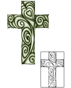 Cross Tattoo Religious & Spiritual tattoo | AYF-00016