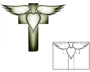 Heart Tattoo Religious & Spiritual tattoo | AYF-00031