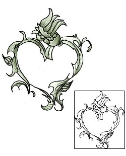 Heart Tattoo Plant Life tattoo | AYF-00102