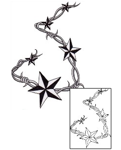 Barbed Wire Tattoo Astronomy tattoo | AZF-00015