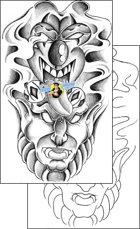 Devil - Demon Tattoo clown-tattoos-big-fiz-baf-00005