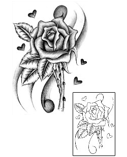 Rose Tattoo Plant Life tattoo | BAF-00037