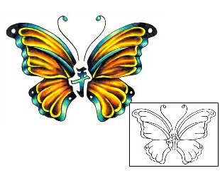 Butterfly Tattoo Insects tattoo | BBF-00015