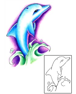 Dolphin Tattoo Tattoo Styles tattoo | BBF-00030