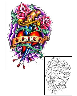 Dagger Tattoo Plant Life tattoo | BBF-00061