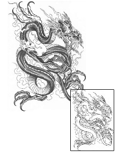 Asian Tattoo Mythology tattoo | BCF-00024