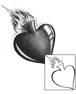 Sacred Heart Tattoo Religious & Spiritual tattoo | BCF-00043