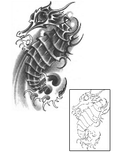 Seahorse Tattoo Marine Life tattoo | BCF-00059