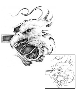 Animal Tattoo Eagle Flame Tattoo