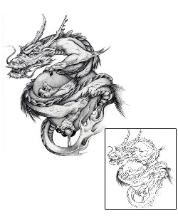 Dragon Tattoo Dragon Wizardy Tattoo