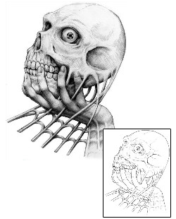 Evil Tattoo Skull In Hand Tattoo