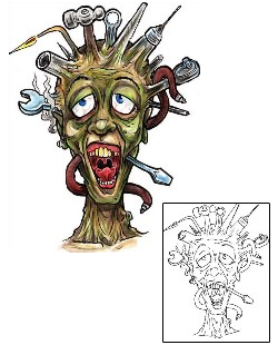 Zombie Tattoo Horror tattoo | BEF-00066